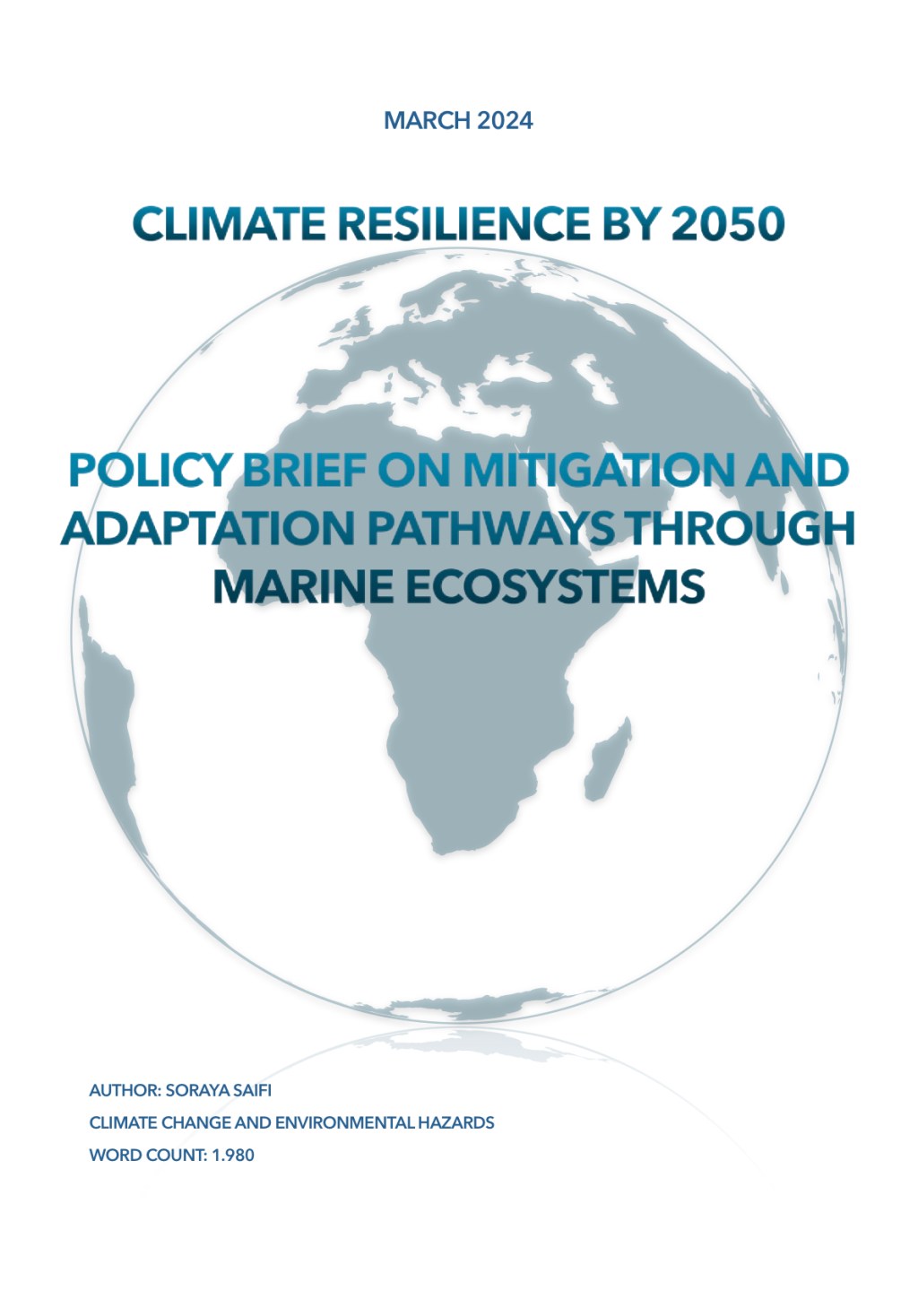 Climate resilience by&nbsp;2050